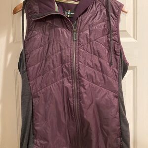 Smartwool Women's Plum and Charcoal Vest